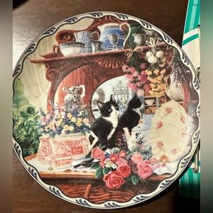 Bradford collectible cat plate